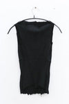 Marc le bihan silk stretch vest 26954 series French handmade MLB-26954 E23-HEI black 26954 E23